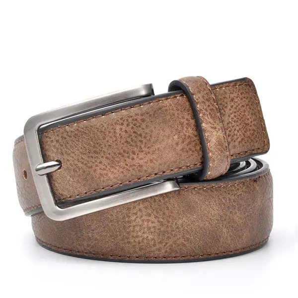 Men's Belt Vintage Casual Pin Buckle Belt - Elementnice.com 