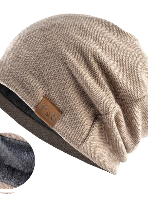 Men Vintage Warm Knitted Beanie Hat Outdoor Tactical Hat - Menwyx.com 