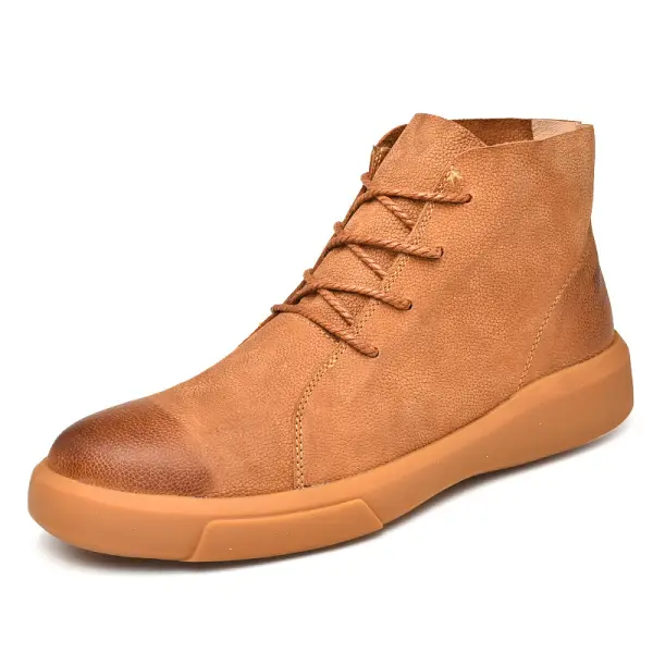 Men's British Style Retro High-top Casual Martin Boots - Sunhopebloom.com 