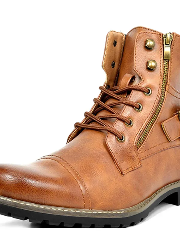 Men's Telegraph Boot Retro High-top Motorcycle Martin Boots - Simplyion.com 