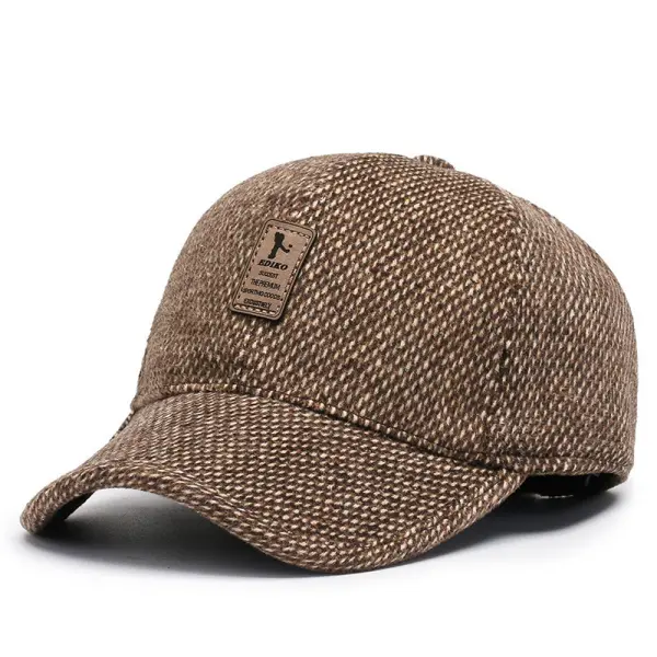 Men's Outdoor Fleece Warm Baseball Cap - Elementnice.com 