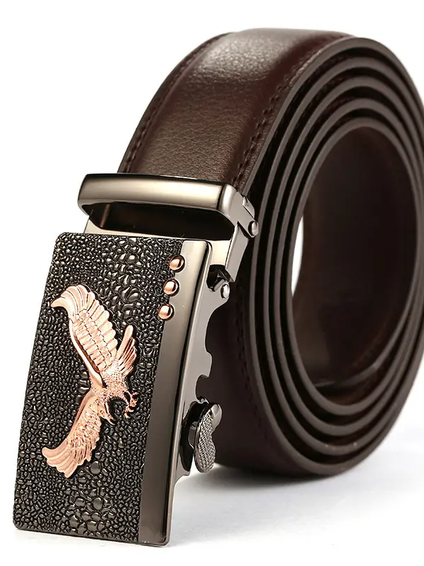 Men's Outdoor Retro Automatic Buckle Eagle Belt - Wantbright.com 