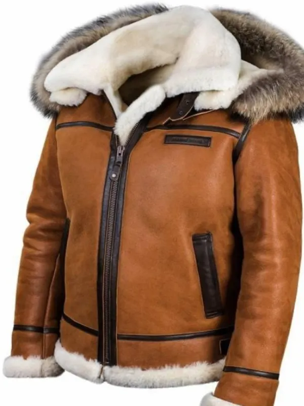 Men's Outdoor Retro Thick Velvet PU Hooded Jacket - Pragmaace.com 