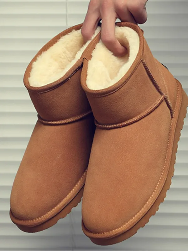 Fleece Thickened Waterproof And Warm Snow Boots - Pragmaace.com 