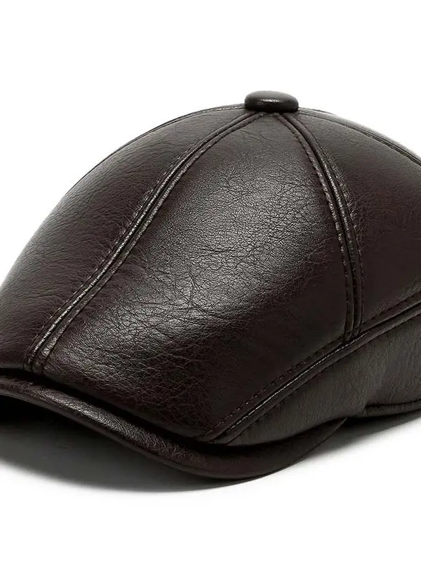 Men's Outdoor Warm Ear Protection Plus Velvet Thickened Forward Hat - Menbarn.com 