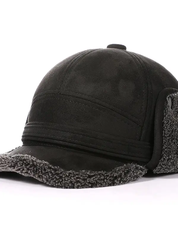 Men's Warm Suede Thickened Warm Ear Protection Cap - Menbarn.com 