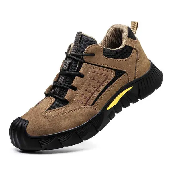 Men's Anti-smash And Anti-puncture Lightweight And Comfortable Toe-toe Safety Work Shoes - Elementnice.com 