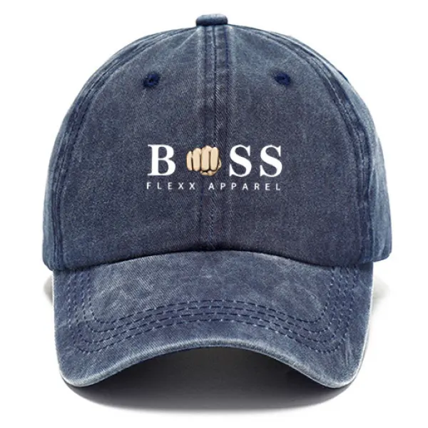 Boss Washed Cotton Sun Hat Vintage Outdoor Casual Cap - Cotosen.com