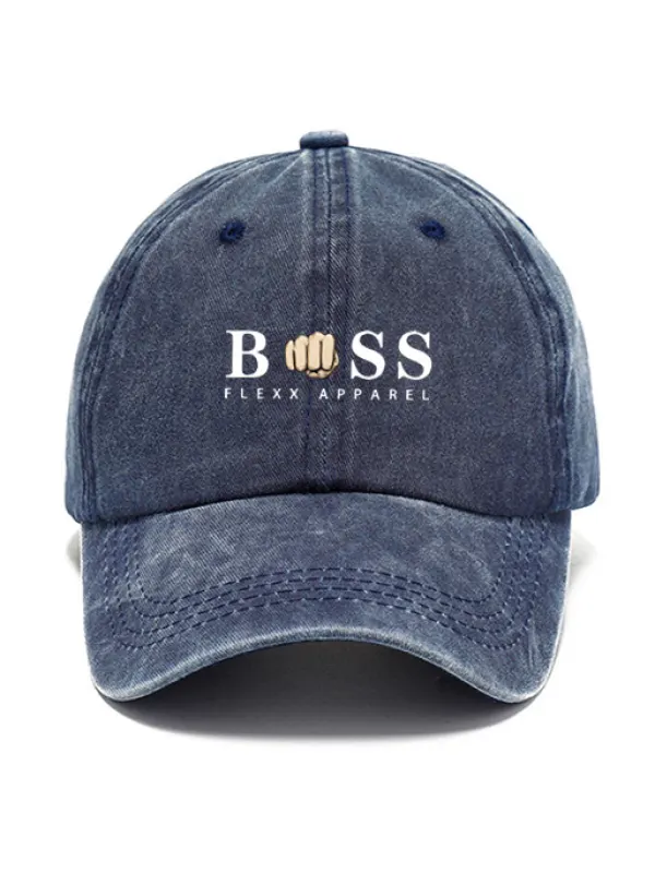 Boss Washed Cotton Sun Hat Vintage Outdoor Casual Cap - Ootdmw.com 