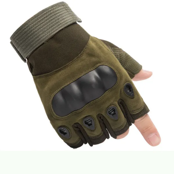 Tactical Gloves Men's Half-finger Gloves Outdoor Riding Motorcycle Military Fan Fighting Fitness Protective - Elementnice.com 