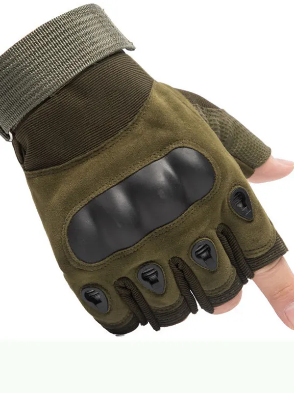 Tactical Gloves Men's Half-finger Gloves Outdoor Riding Motorcycle Military Fan Fighting Fitness Protective - Pragmaace.com 