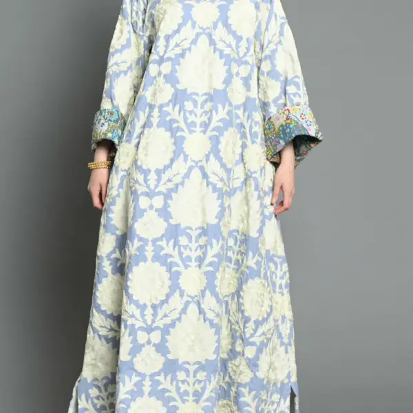 Stylish Printed Ramadan Abaya Dress Only $52.99 - Elementnice.com 