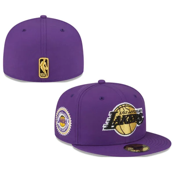 Los Angeles Lakers Embroidered Hip Hop Hat - Spiretime.com 