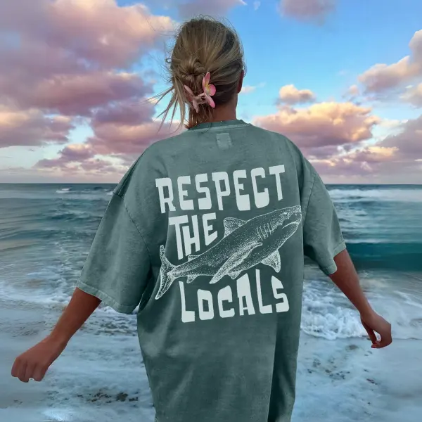 Women's Loose Retro Surf T-Shirt - Elementnice.com 