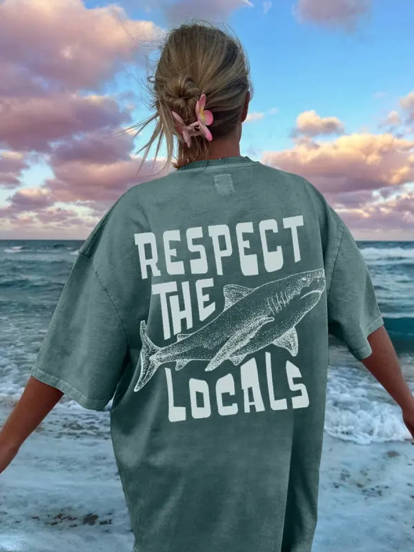 Women's Loose Retro Surf T-Shirt - Pragmaace.com 