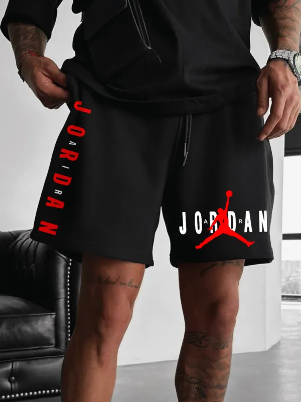 Men's Street Style Basketball Print Shorts - Menwyx.com 