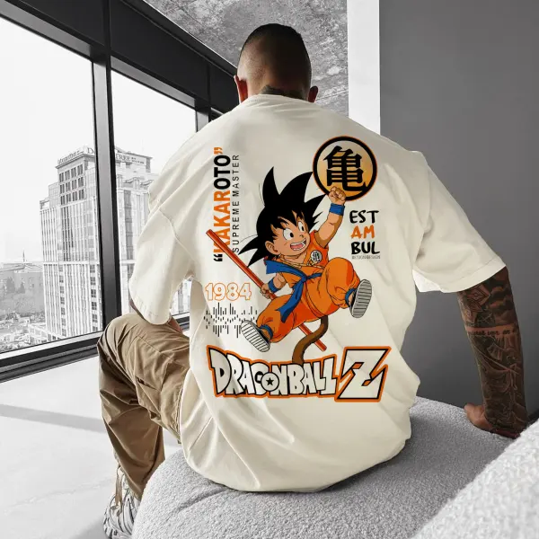 Unisex Oversized Goku Boy T-Shirt - Elementnice.com 