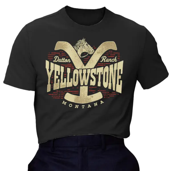 Men's Vintage Yellowstone T-Shirt - Cotosen.com 