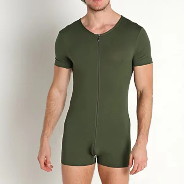 Men's Sexy Zipper Casual Jumpsuit Only $23.99 - Elementnice.com 
