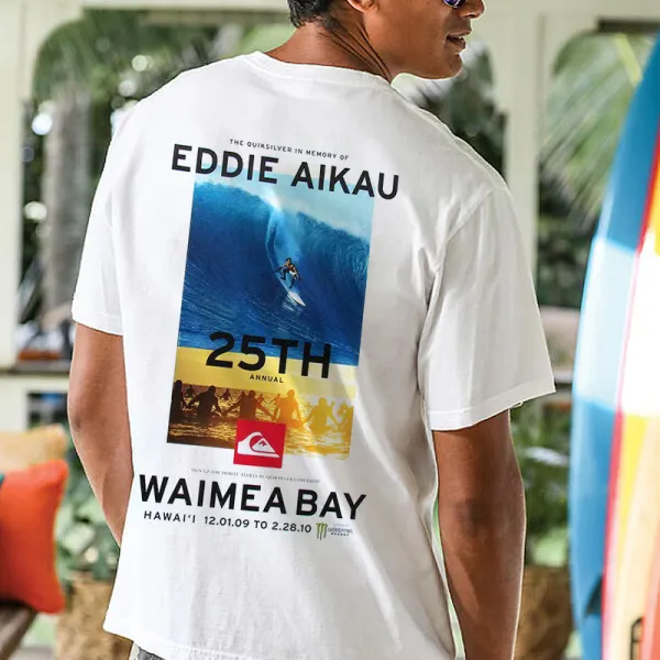 Men's Vintage Quiksilver Beach Surf T-Shirt - Elementnice.com 