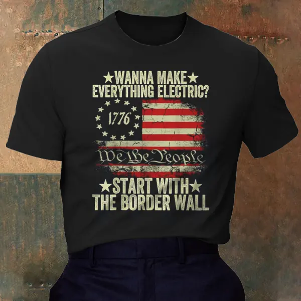 We The People Men's Vintage American Flag Print T-Shirt - Elementnice.com 