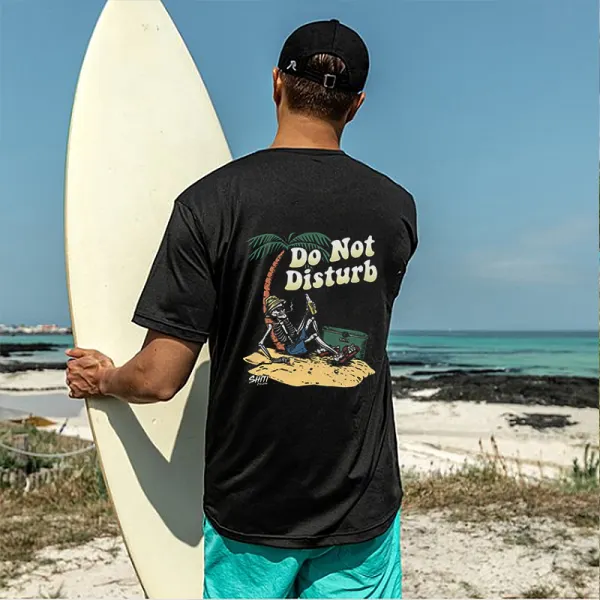 Men's Skull Outdoor Surfing Beach Resort T-shirt - Salolist.com 