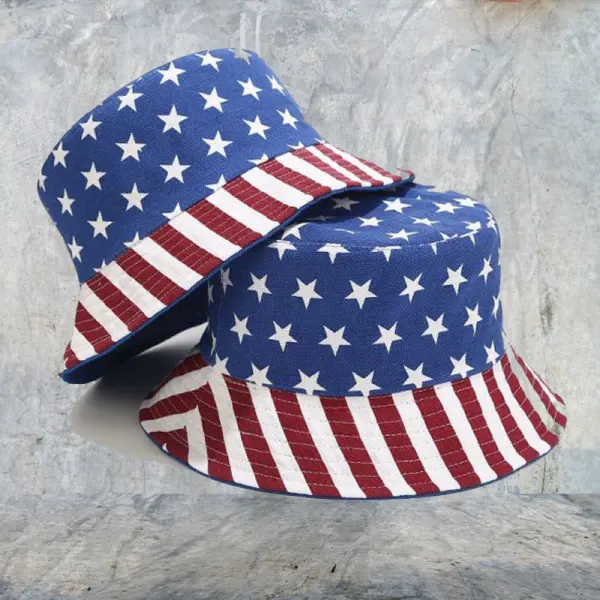Unisex American Flag Fisherman Hat - Manlyhost.com 