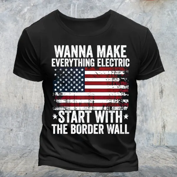 Men's Patriot Flag Printed T-shirt - Elementnice.com 