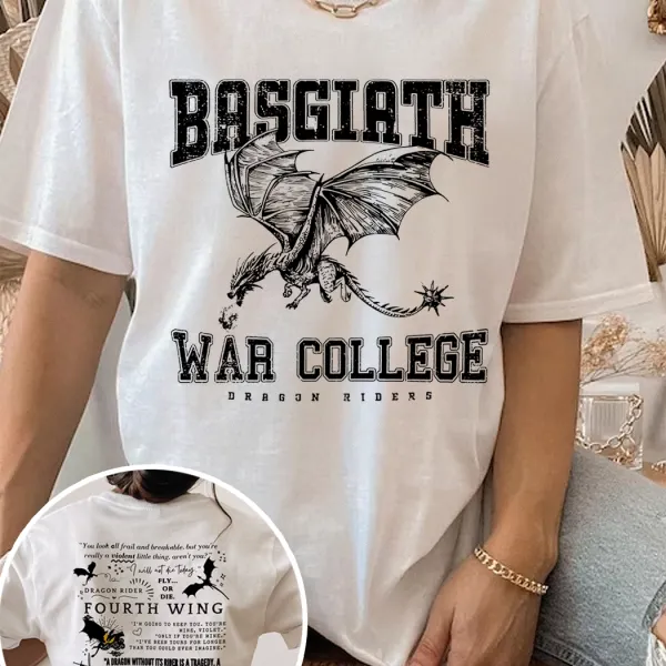 Basgiath War College 2 Sided Shirt - Elementnice.com 