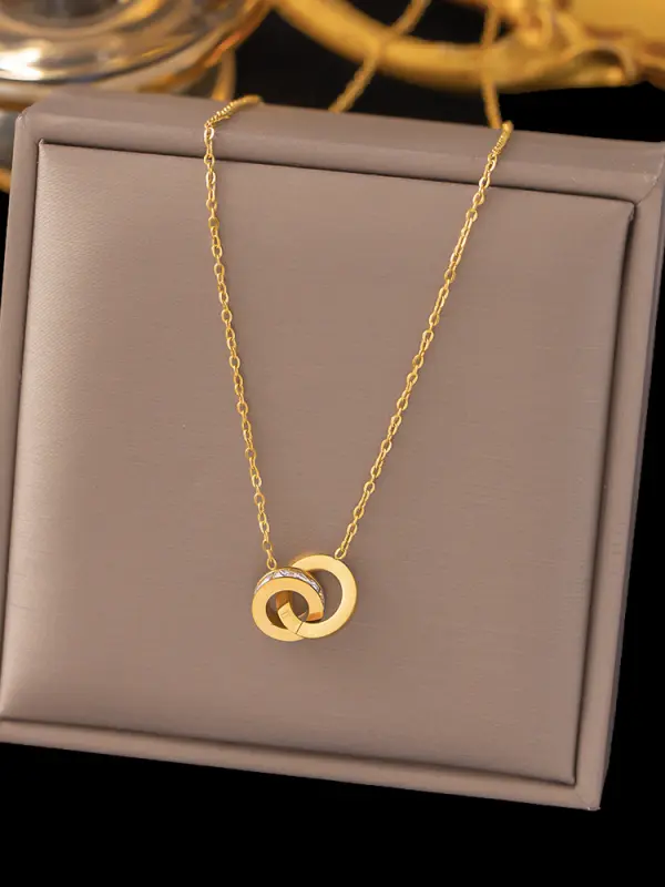 Mother's Day Gift For Girlfriend Fashionable Necklace Earrings Bracelet Set With Water Drop Diamonds And Chain - Pragmaace.com 