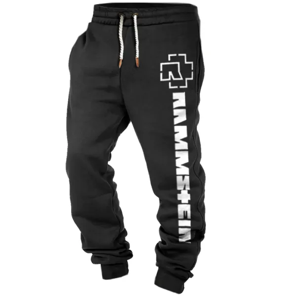 Men's Sweatpants Rammstein Rock Band Casual Vintage Sports Pants - Nicheten.com 