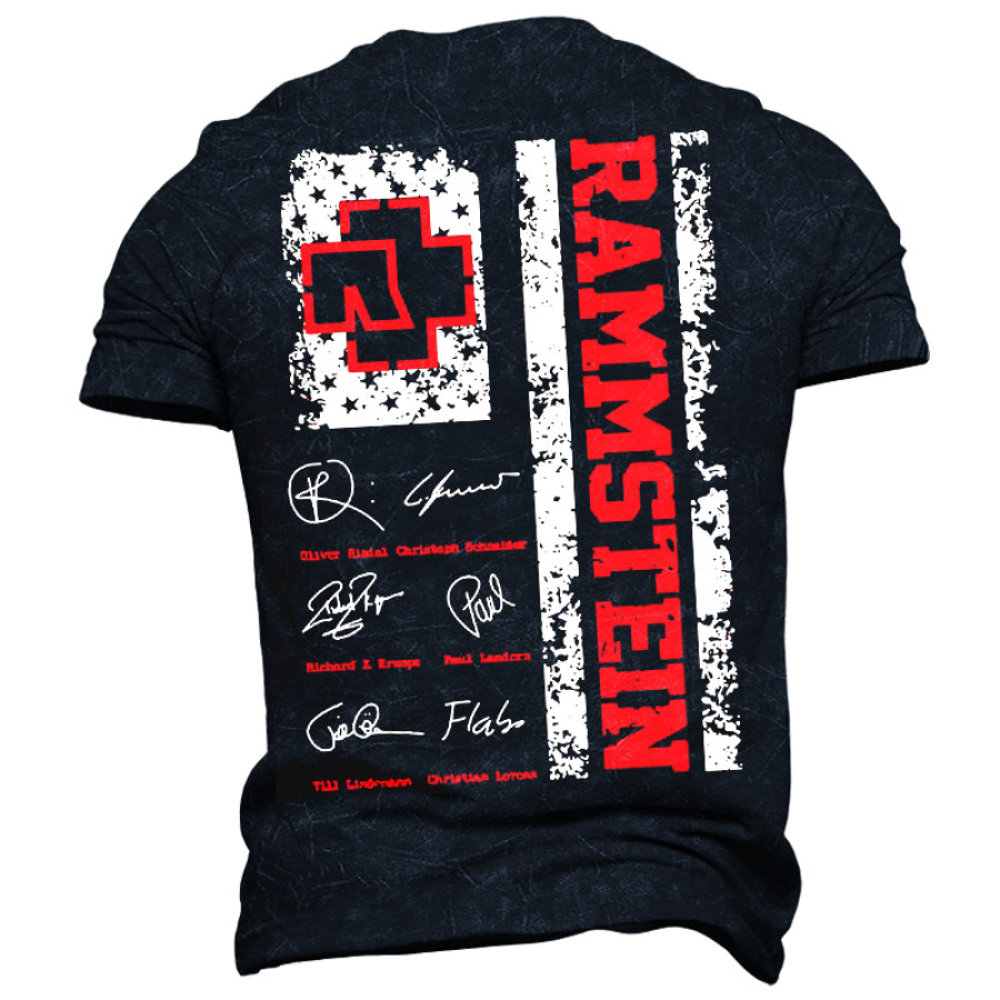 

Men's Rammstein Vintage Short Sleeved T-shirt