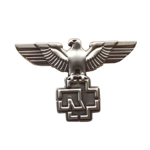 Eagle Logo Brooch Rammstein Band Pin Retro Style Metal Badge - Elementnice.com 