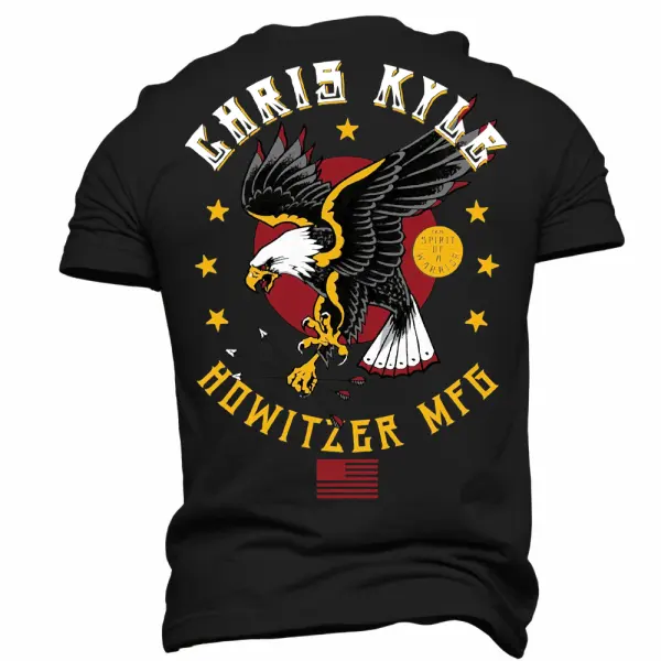 Men's Vintage Eagle American Flag T Shirt - Zivinfo.com 