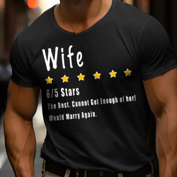 My Wife Is The Best Wife Cannot Get Enough Of Her Men's Mother's Day Girlfriend Gift T-Shirt - Spiretime.com 