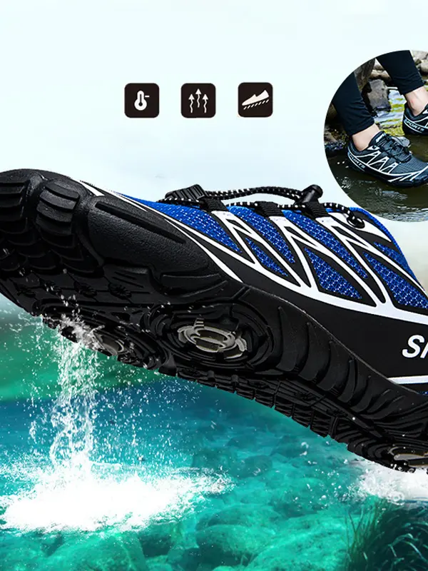 Men's Soft Surf Hiking Beach Grip Barefoot Sneakers Wading Shoes - Pragmaace.com 