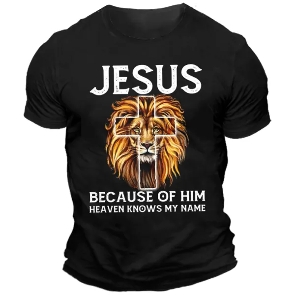 Jesus Because Of Him Heaven Knows My Name Long Sleeve Shirt - Elementnice.com 