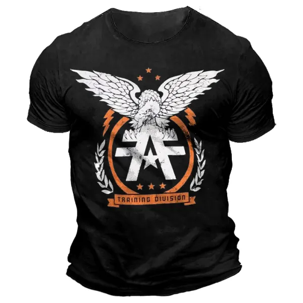 Men's American Fighter Vintage Print T-shirt - Elementnice.com 