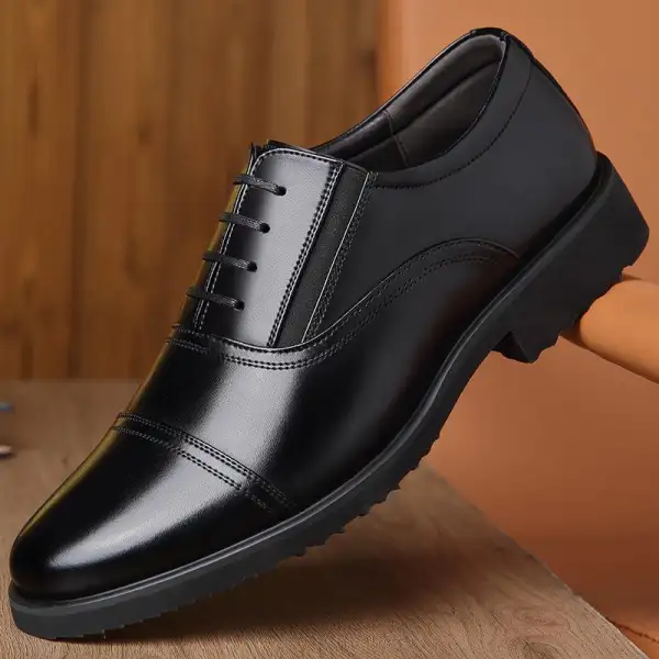 Men's Derby Shoes Genuine Leather Business Dress Casual - Manlyhost.com 