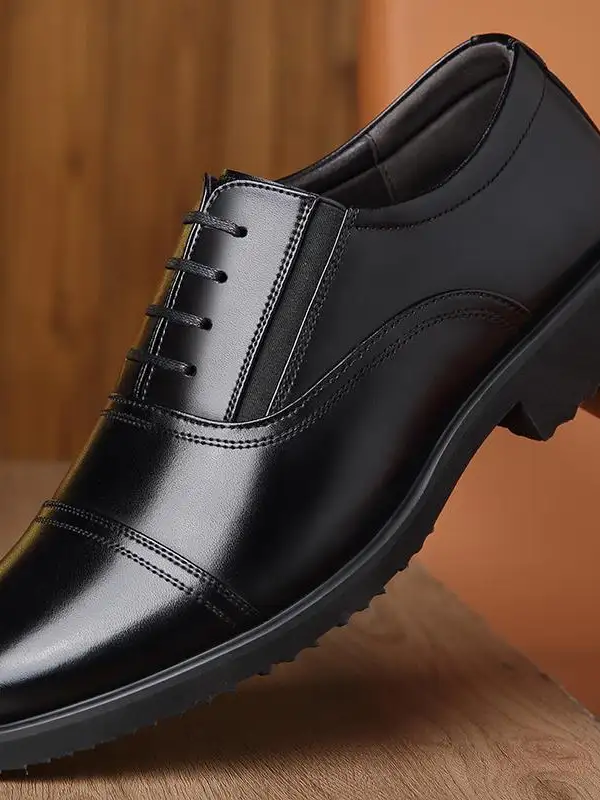 Men's Derby Shoes Genuine Leather Business Dress Casual - Pragmaace.com 