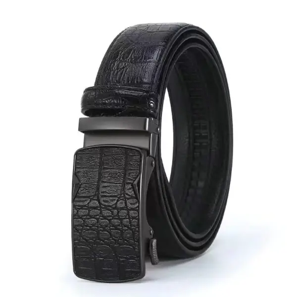 Men's Belt Casual Business Belt Crocodile Texture - Cotosen.com 