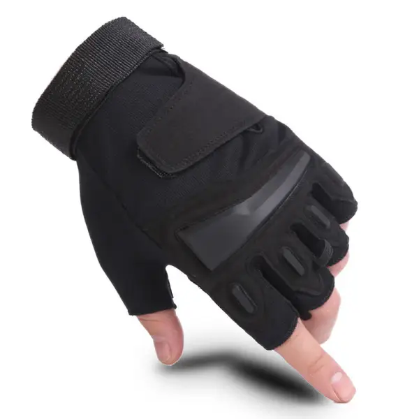 Men's Half Finger Soldier Outdoor Mountain Climbing And Riding Tactical Gloves - Keymimi.com 