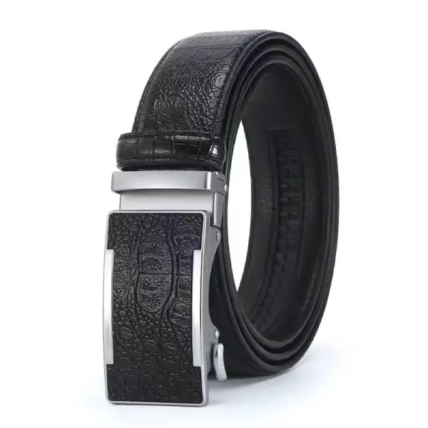 Men's Belt Casual Business Belt Crocodile Texture - Elementnice.com 