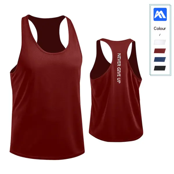 Men's Loose Quick Drying Breathable Sports Sleeveless T-shirt - Elementnice.com 