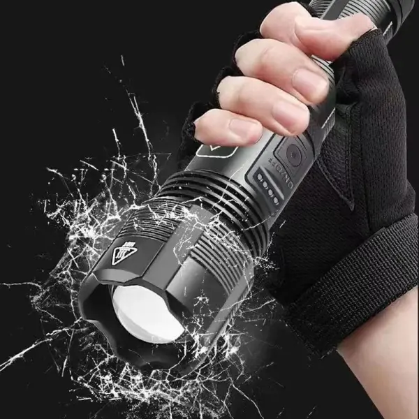 Waterproof Usb Rechargeable Glare LED Multi-function Strong Light Flashlight Only $21.99 - Cotosen.com 