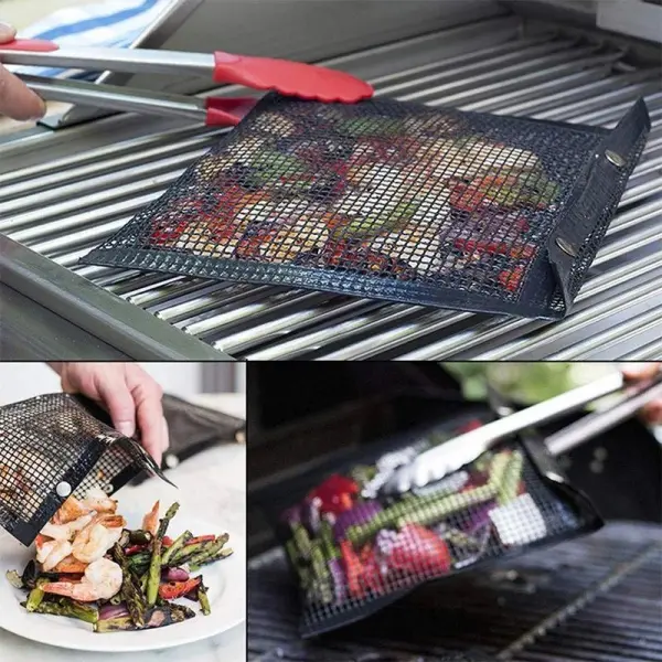 Reusable Non-Stick BBQ Mesh Grill Bags - Cotosen.com
