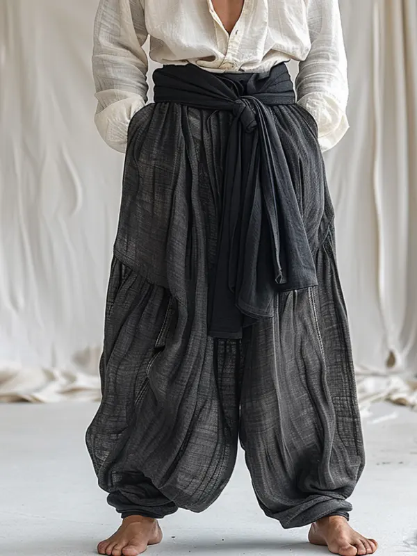 Men's Oversized Linen Pants - Menwyx.com 