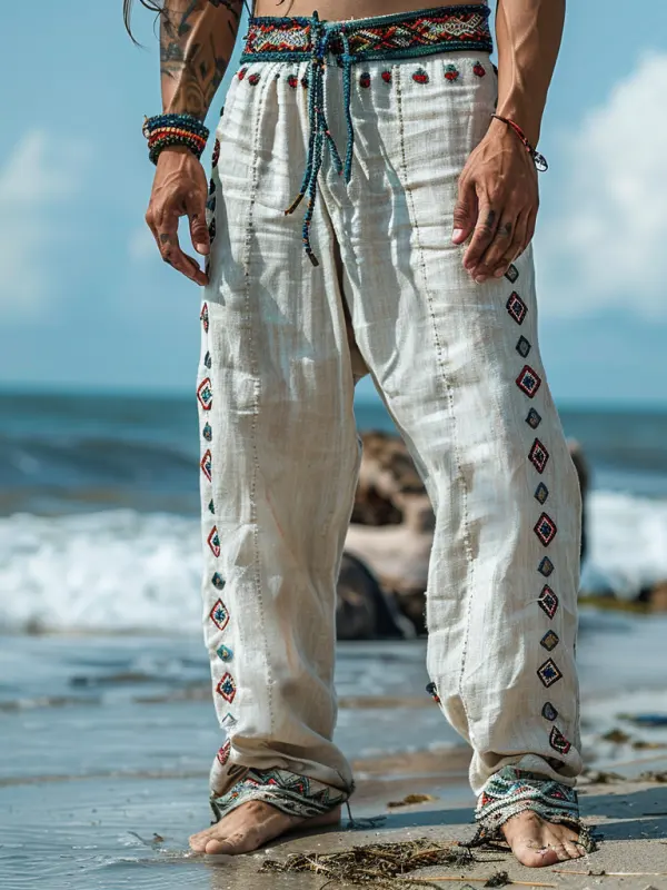 Retro Loose Breathable Men's Casual Pants - Sunshinetip.com 