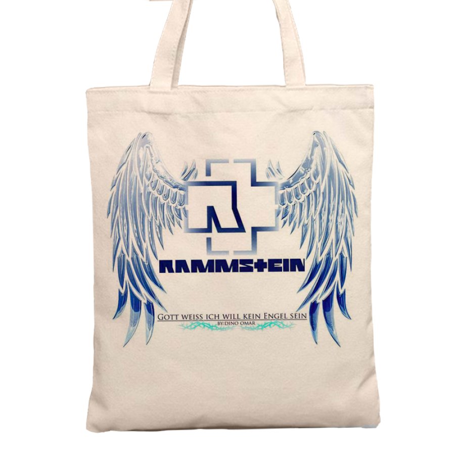 

Rammstein Rock Punk Skull Casual Tote Bag Canvas Bag