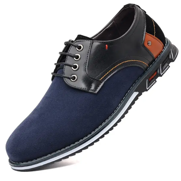 Men's Soft Leather Suede Lace Up Shoes Casual Shoes - Menzfolk.com 